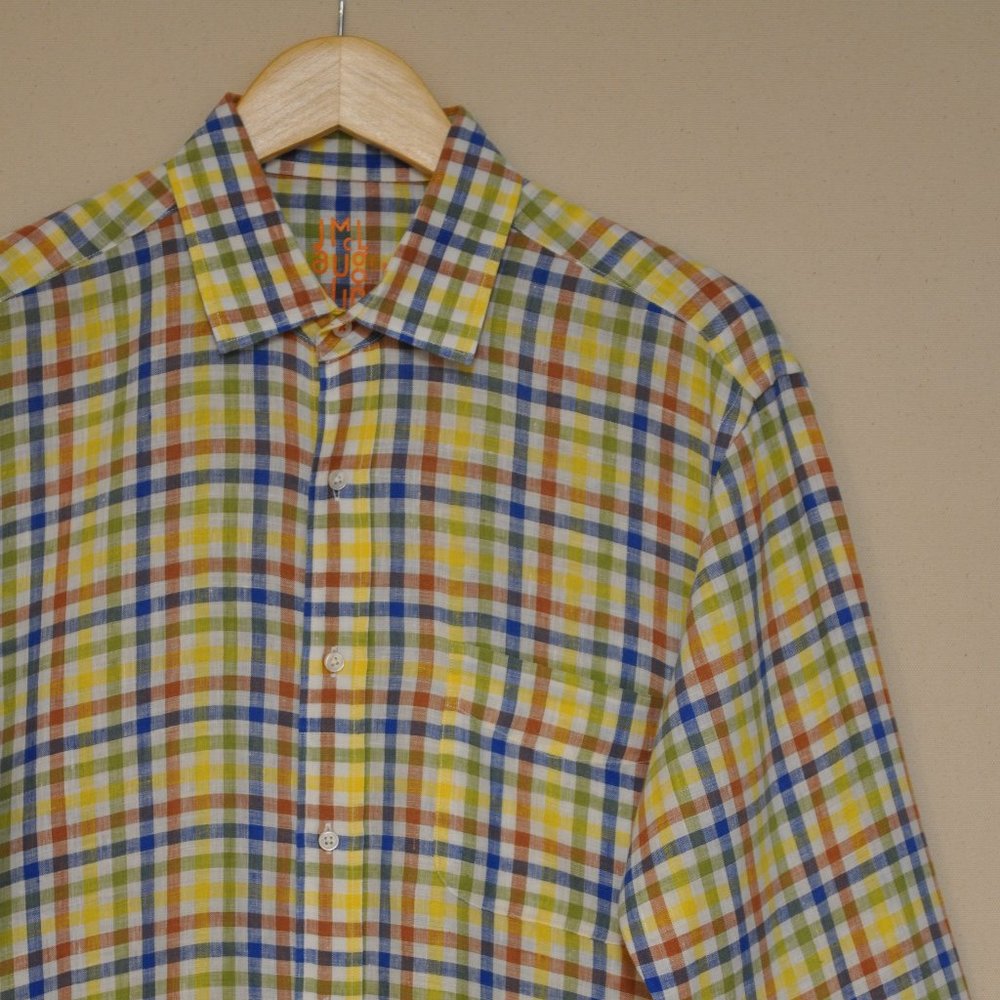 J. McLaughlin Linen Button Down M